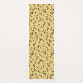 Tapis De Yoga Fleurs sauvages jonquille jaune jetées