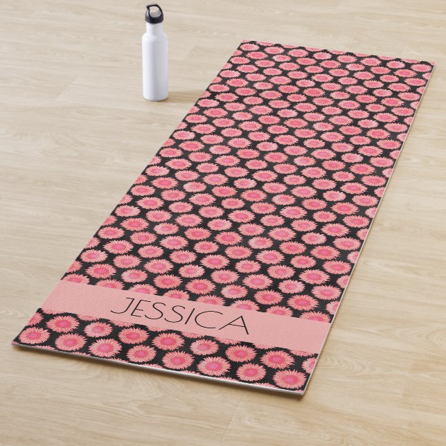 Tapis De Yoga Floral personnalisé (En situation)