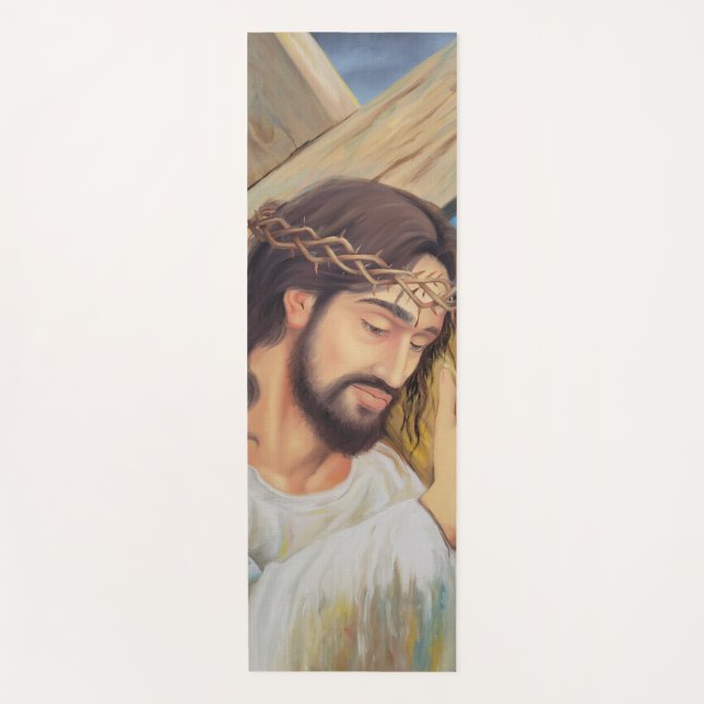 Tapis De Yoga Foi chrétienne Jésus Christ (Devant)
