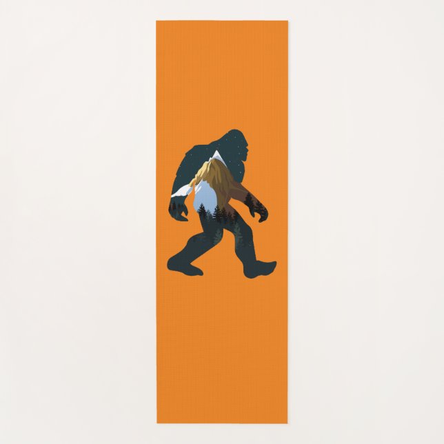 Tapis De Yoga Forêt de nuit Bigfoot (Devant)