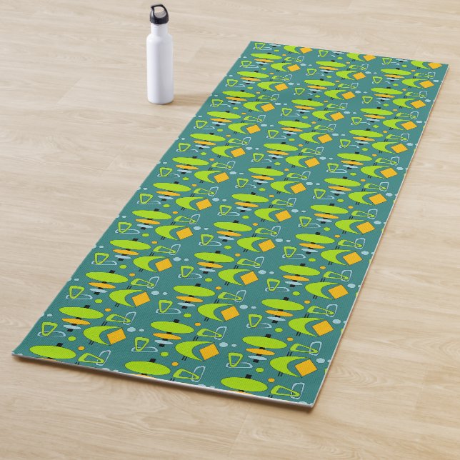 Tapis De Yoga Formes rétro (En situation)