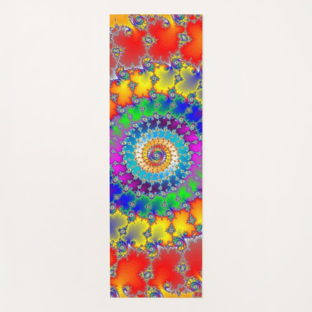 Tapis De Yoga Fractale psychédélique (Devant)