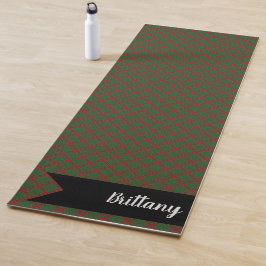 Tapis De Yoga Fraser of Castle Leathers Tartan Plaid Motif