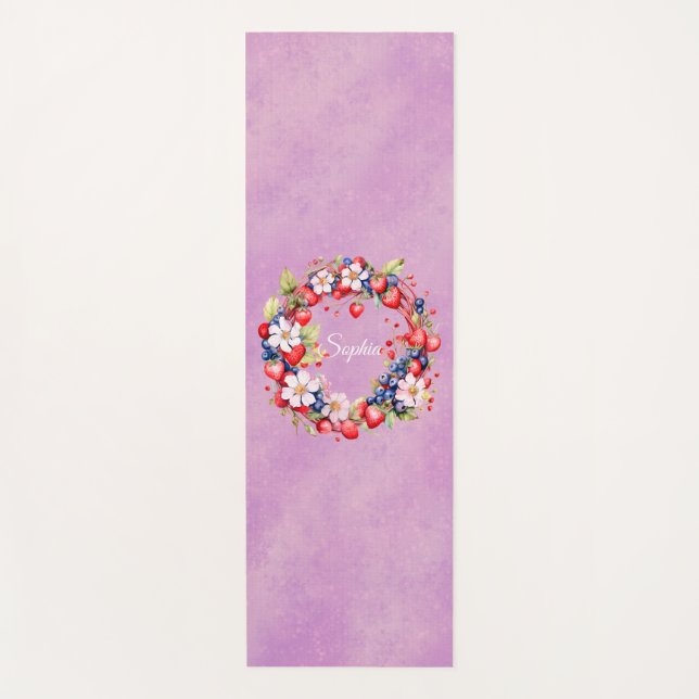 Tapis De Yoga Fruits de Yoga Personnalisés Conception Mat (Devant)