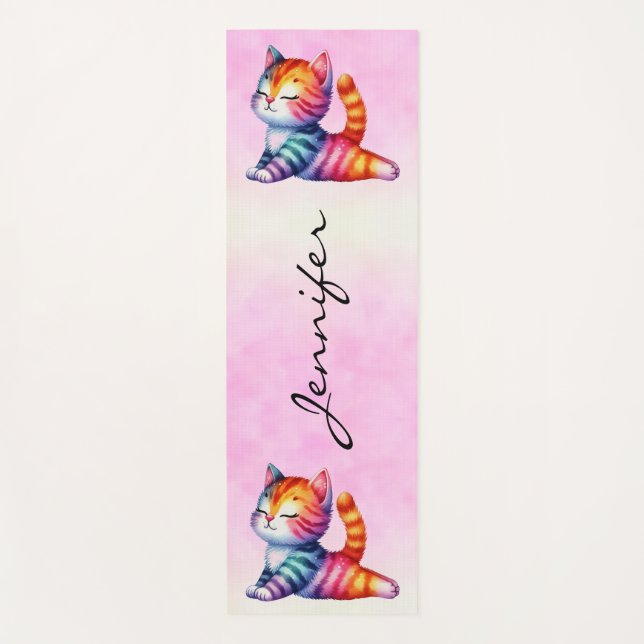Tapis De Yoga Fun Chat Yoga Mat (Devant)