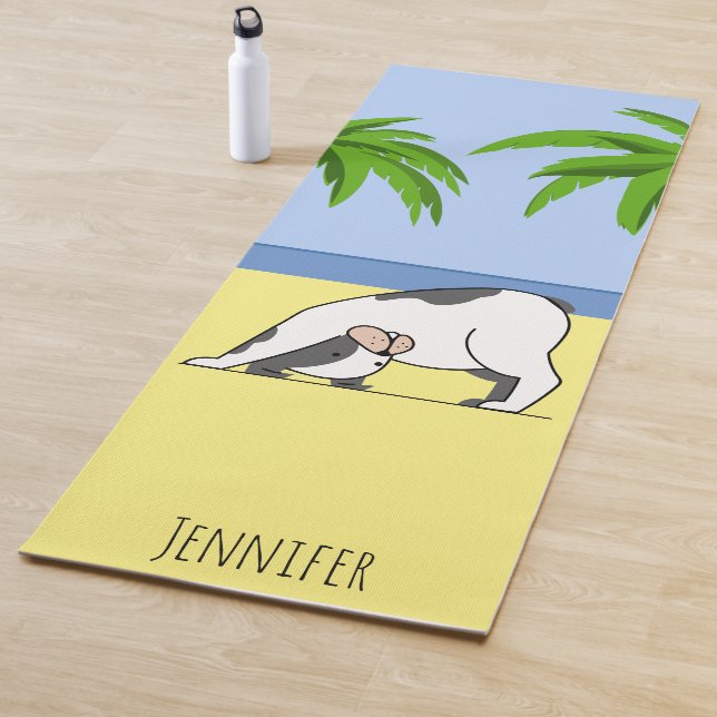 Tapis De Yoga Funny Dog Beach Yoga Mat (En situation)