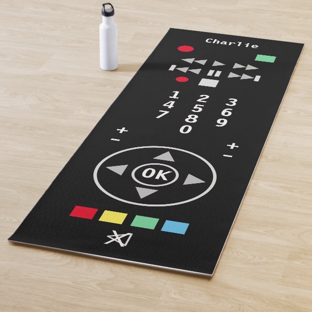 Tapis De Yoga Funny Télécommande TV couleur personnalisée (En situation)