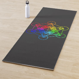 Tapis De Yoga Géométrie sacrée Cube en métal