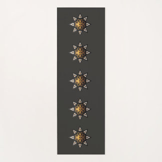 Tapis De Yoga 🌟 Géométrie Sacrée Mandala - Étoile dorée intempo