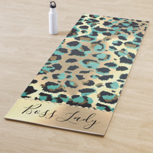 Tapis De Yoga Glam Leopard Boss Lady Yoga Mat