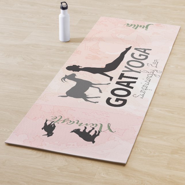 Tapis De Yoga Goat Yoga Étonnamment Zen AJOUTER VOTRE TEXTE (En situation)