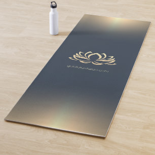 Tapis De Yoga Gold Lotus Spa Salon de beauté Monogramme