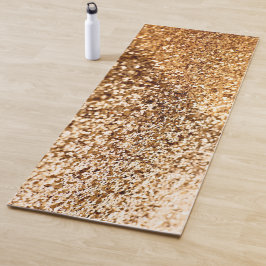 Tapis De Yoga Golden Bright Bokeh Parties scintillant Yoga Mat