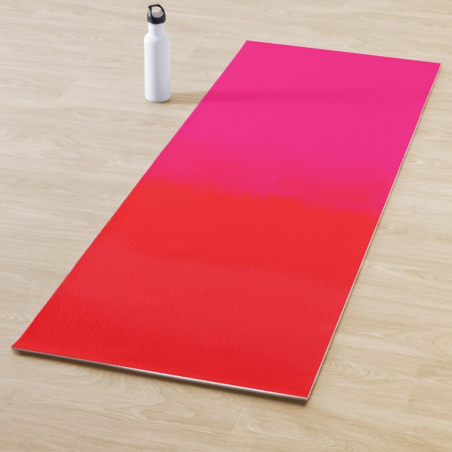 Tapis De Yoga Gradient rose et orange (En situation)