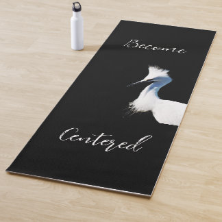 Tapis de yoga Grande Aigrette Inspirante Centré