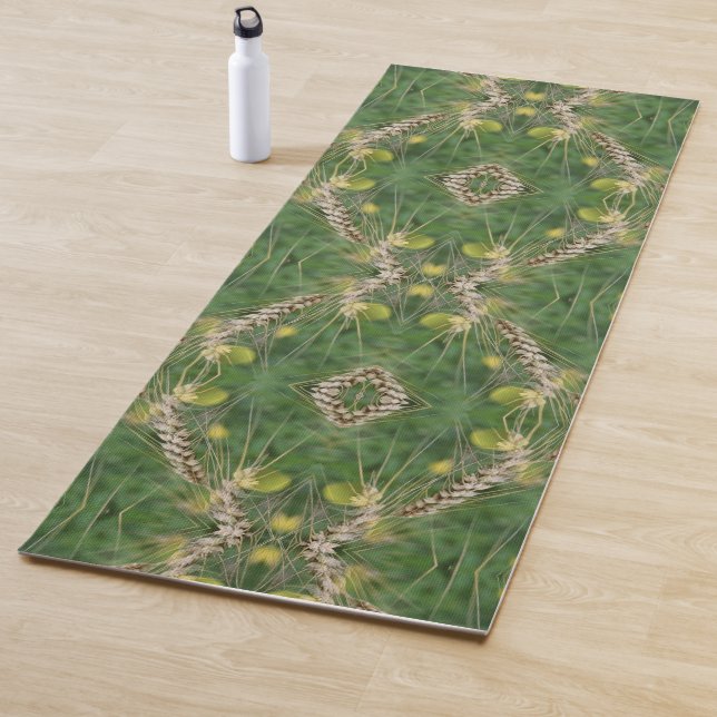 Tapis De Yoga Grass été séché Abstrait (En situation)