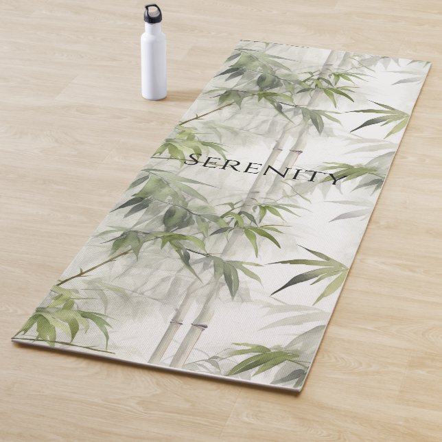 Tapis De Yoga Green Bamboo Serenity (En situation)