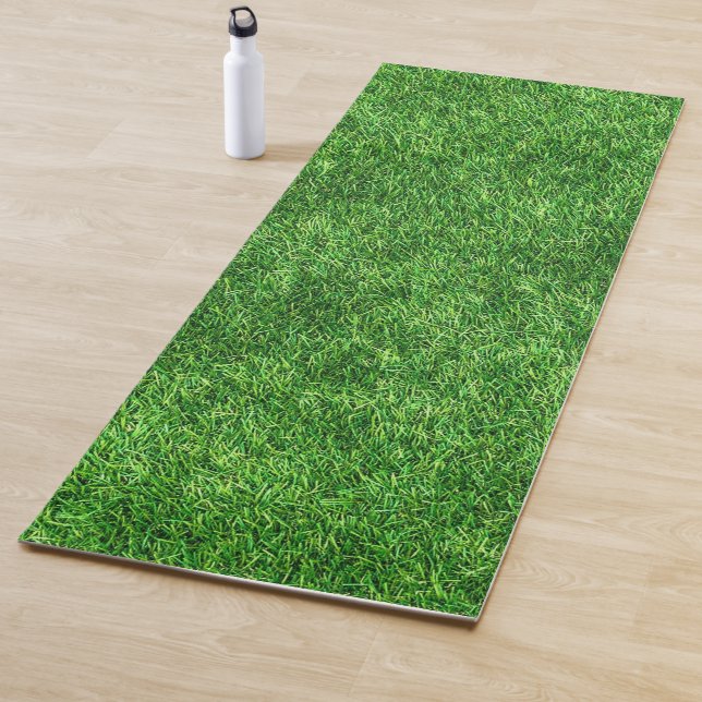 Tapis De Yoga Green Grass Field Fitness Modèle naturel moderne (En situation)