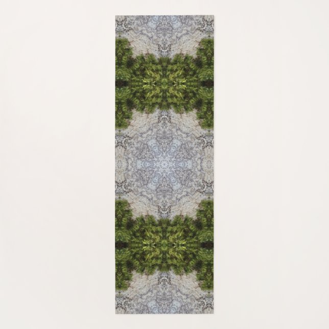 Tapis De Yoga Green Moss & Earth Nature Art (Dos)