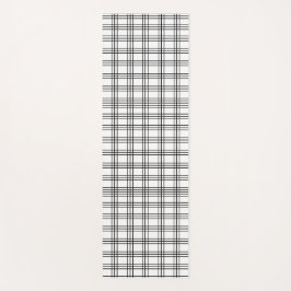 Tapis De Yoga Grille noire et blanche