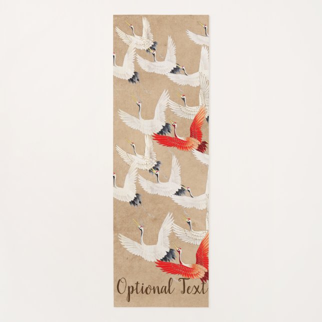 Tapis De Yoga Grues volantes japonaises (Devant)