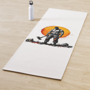Tapis De Yoga guerrier barbare médiéval imaginaire hummer force