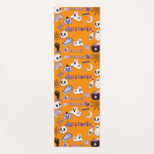 Tapis de yoga Halloween violet