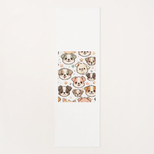 Tapis De Yoga Happy mignon Motif Puppies