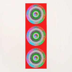 Tapis De Yoga Harmonie colorée : Yoga Mat Art Design"