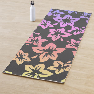 Tapis De Yoga Hibiscus hawiens tropicaux