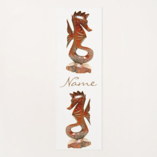 Tapis De Yoga Hippocampe en bois sculpté moderne Thunder_Cove