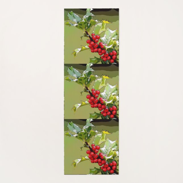 Tapis De Yoga Holly Berries 005 (Dos)