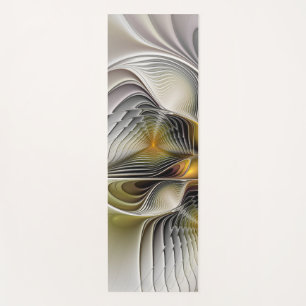 Tapis De Yoga Illusion d'optique abstraite fractale 3D avec prof