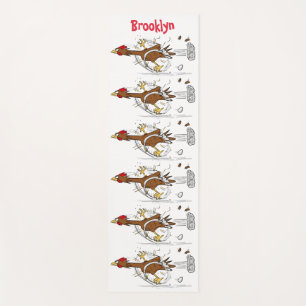 Tapis De Yoga Illustration amusante de poulet cool