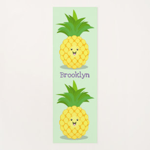 Tapis De Yoga Illustration d'ananas mignon