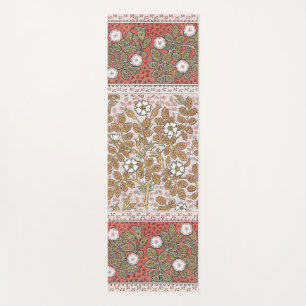 Tapis De Yoga Illustration d'art de rose sauvage Fleur Vintage