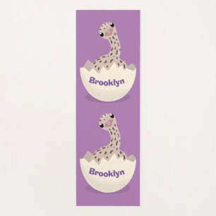 Tapis De Yoga Illustration d'autruche pour bébé à couver mignon