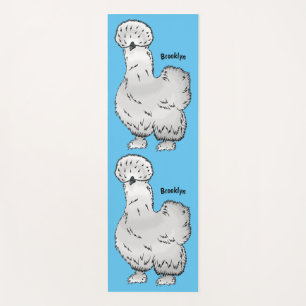 Tapis De Yoga Illustration de la caricature du poulet Silkie