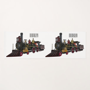 Tapis De Yoga Illustration de la locomotive à vapeur