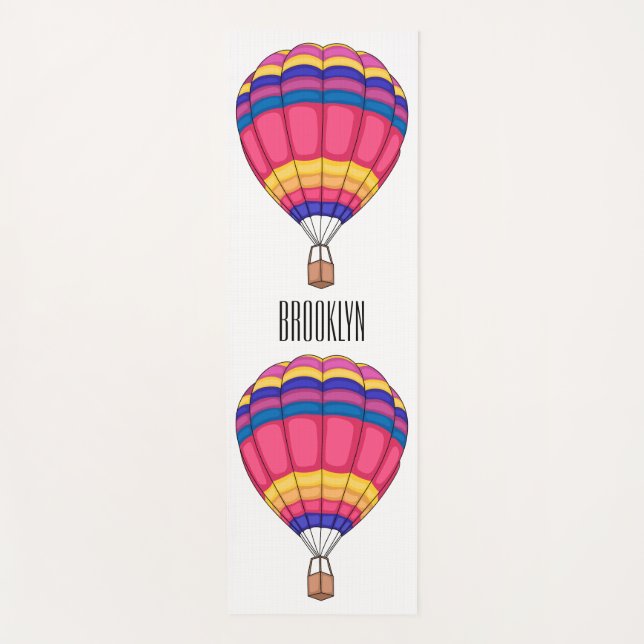 Tapis De Yoga Illustration de la montgolfière (Devant)
