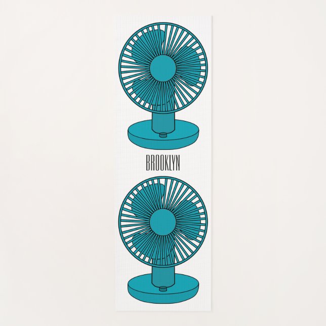Tapis De Yoga Illustration du ventilateur (Devant)