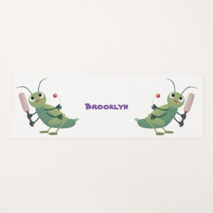 Tapis De Yoga Illustration d'un insecte du cricket vert mou