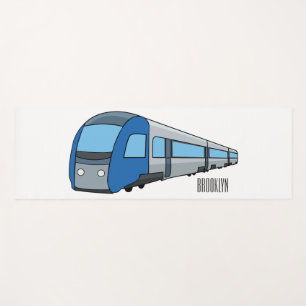 Tapis De Yoga Illustration d'un train électrique
