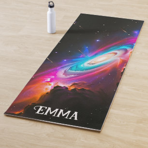 Tapis De Yoga Imaginaire céleste Trou noir Nom personnalisé Doub