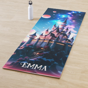 Tapis De Yoga Imaginaire Château Nom personnalisé Double face
