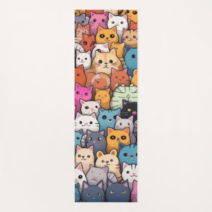 Tapis De Yoga Imaginaire Feline : Cute Anime Cats Galore