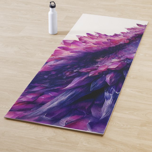 Tapis De Yoga Imaginaire mystique Améthyste cristal Dragon Bête (En situation)