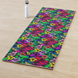 Tapis De Yoga Impression hawaïenne