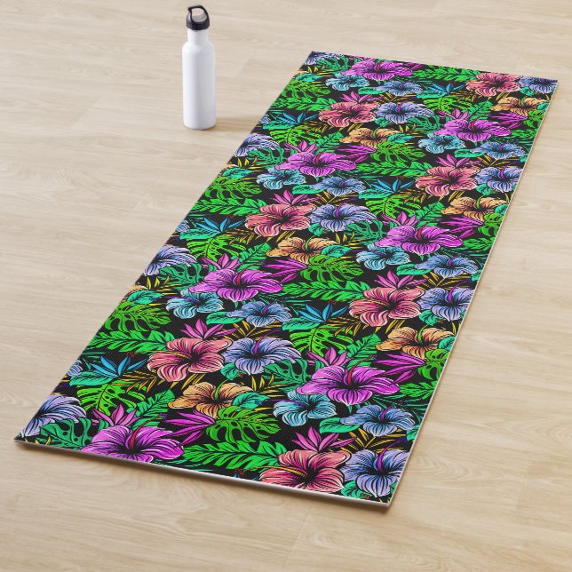 Tapis De Yoga Impression hawaïenne (En situation)
