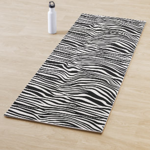 Tapis De Yoga Impression Zèbre noir et blanc